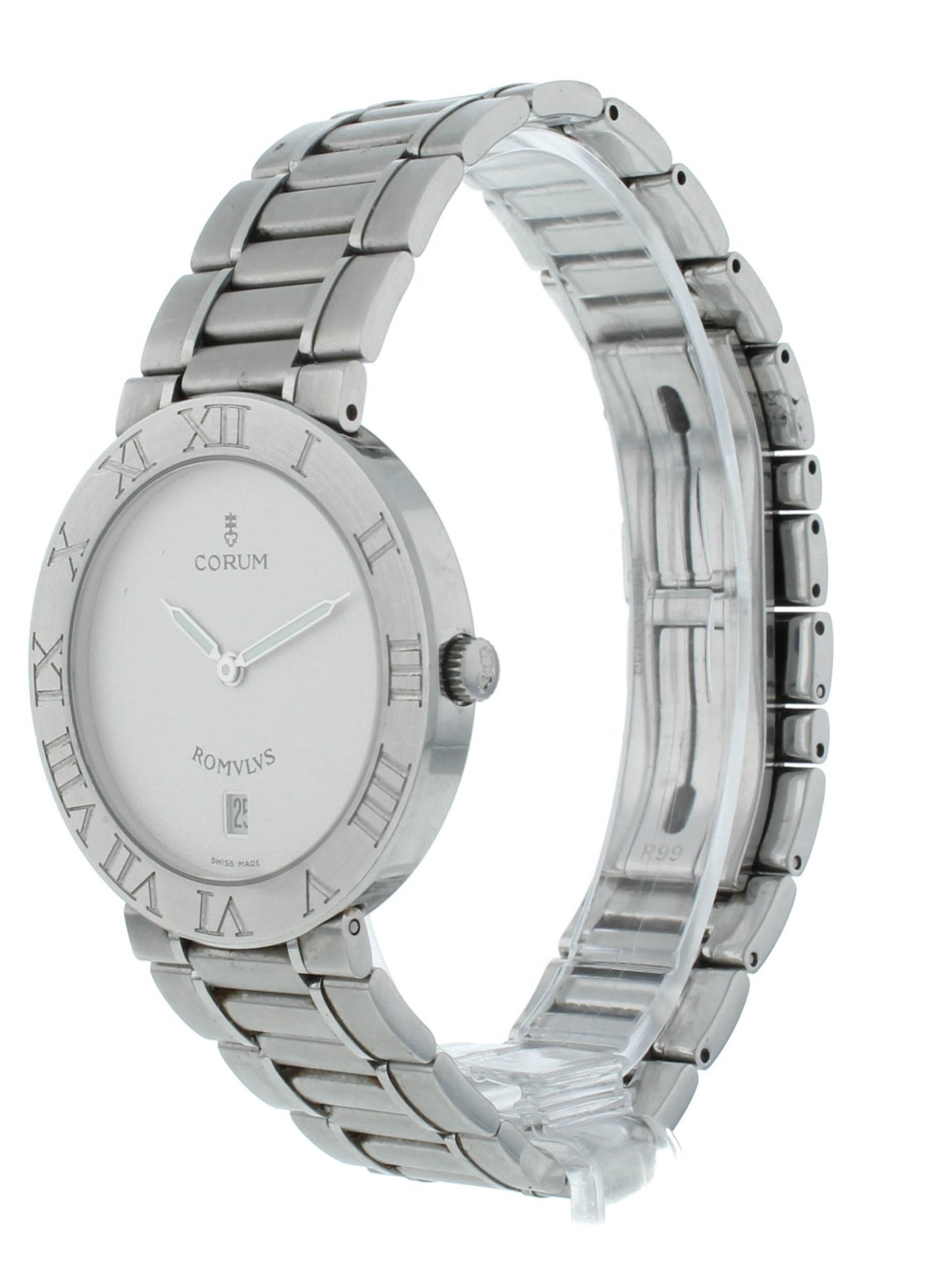 Corum Romlvs 35mm Quartz Stainless Steel White Dial Ladies Watch