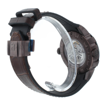 Pre-Owned Perrelet Turbine Pilot Brown Dial 48mm Automatic Men’s Watch A1094/2A