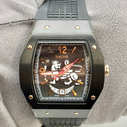 IceLink District Phospho 43mm Automatic Black Dial Men's Watch P3NDLP3NDA