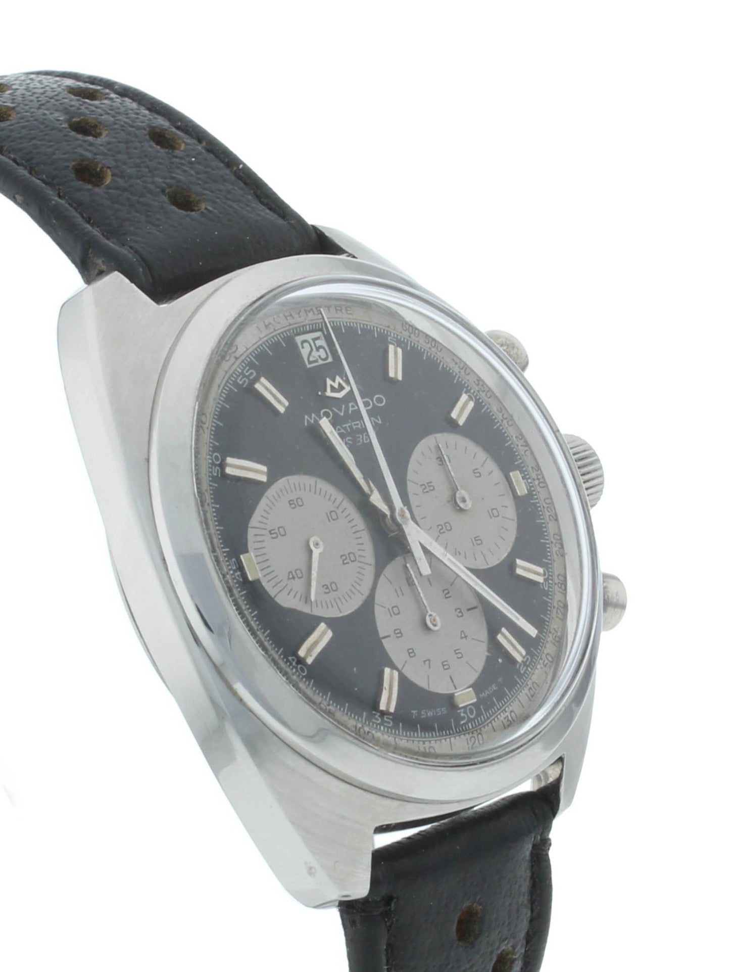 Movado Datron HS360 38mm Cal. 3019 PHC Automatic Chrono Vintage Men's Watch