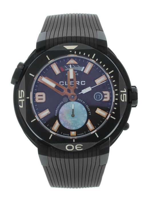 Clerc HydroScaph GMT Power Reserve Chronometer 48mm Auto Men's Watch GMT-2.3.3