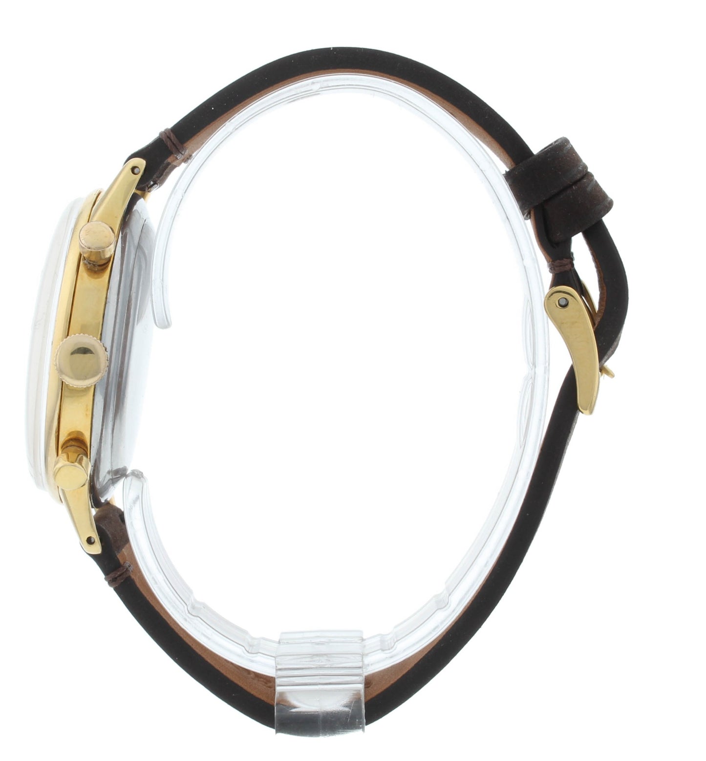 Minerva Chronograph Cal. 13-20 36.5mm Rose Dial Vintage Men's Watch