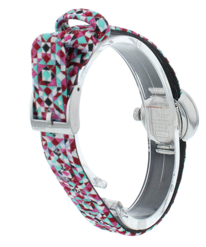 Dior La D De 19mm Pink Dial Diamond Bezel Quartz Ladies Watch CD040110A026