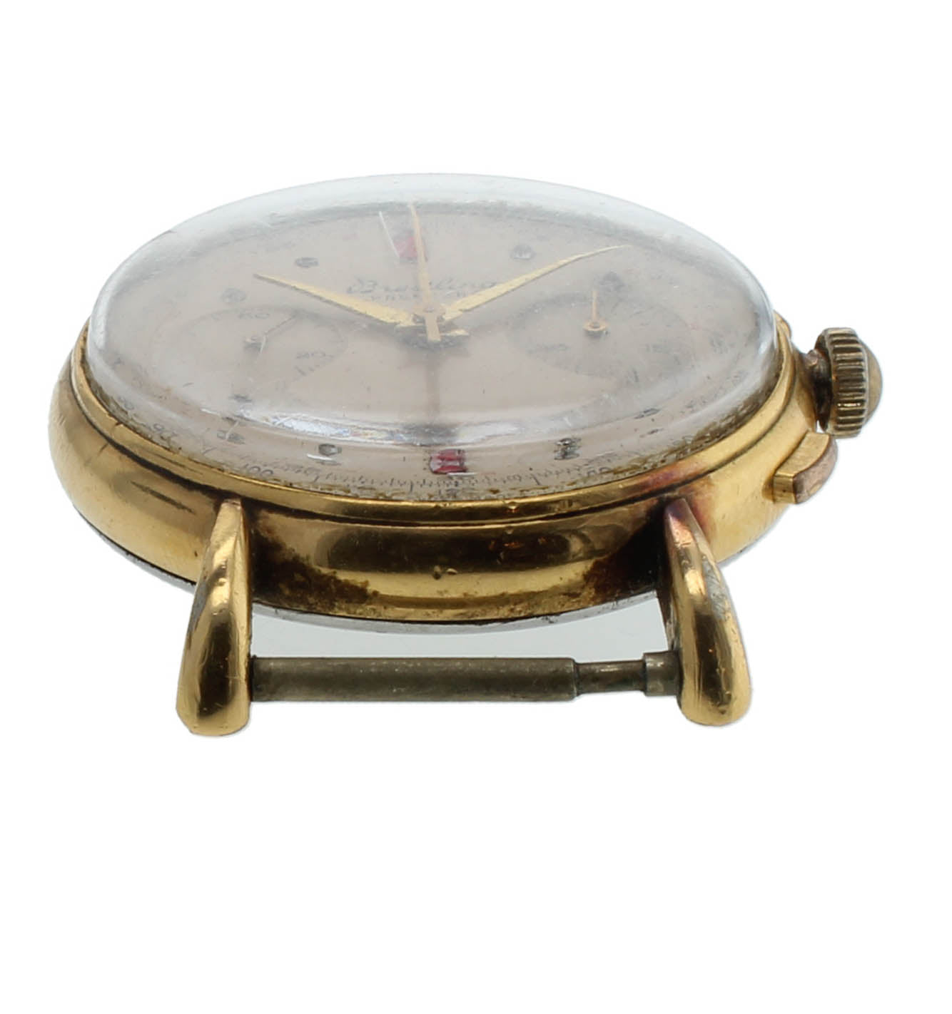 Breitling Premier Chronograph Diamond Dial 36mm Gold Filled Men's Vintage Watch