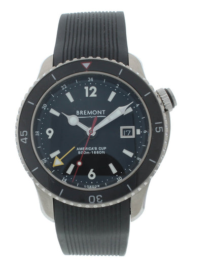 Bremont Regatta OTUSA 43mm Automatic Titanium Black Dial Men's Watch OTUSA-II-S