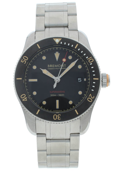 Bremont Supermarine S301 Black Dial 40mm Automatic Men’s Watch S301-BK-B