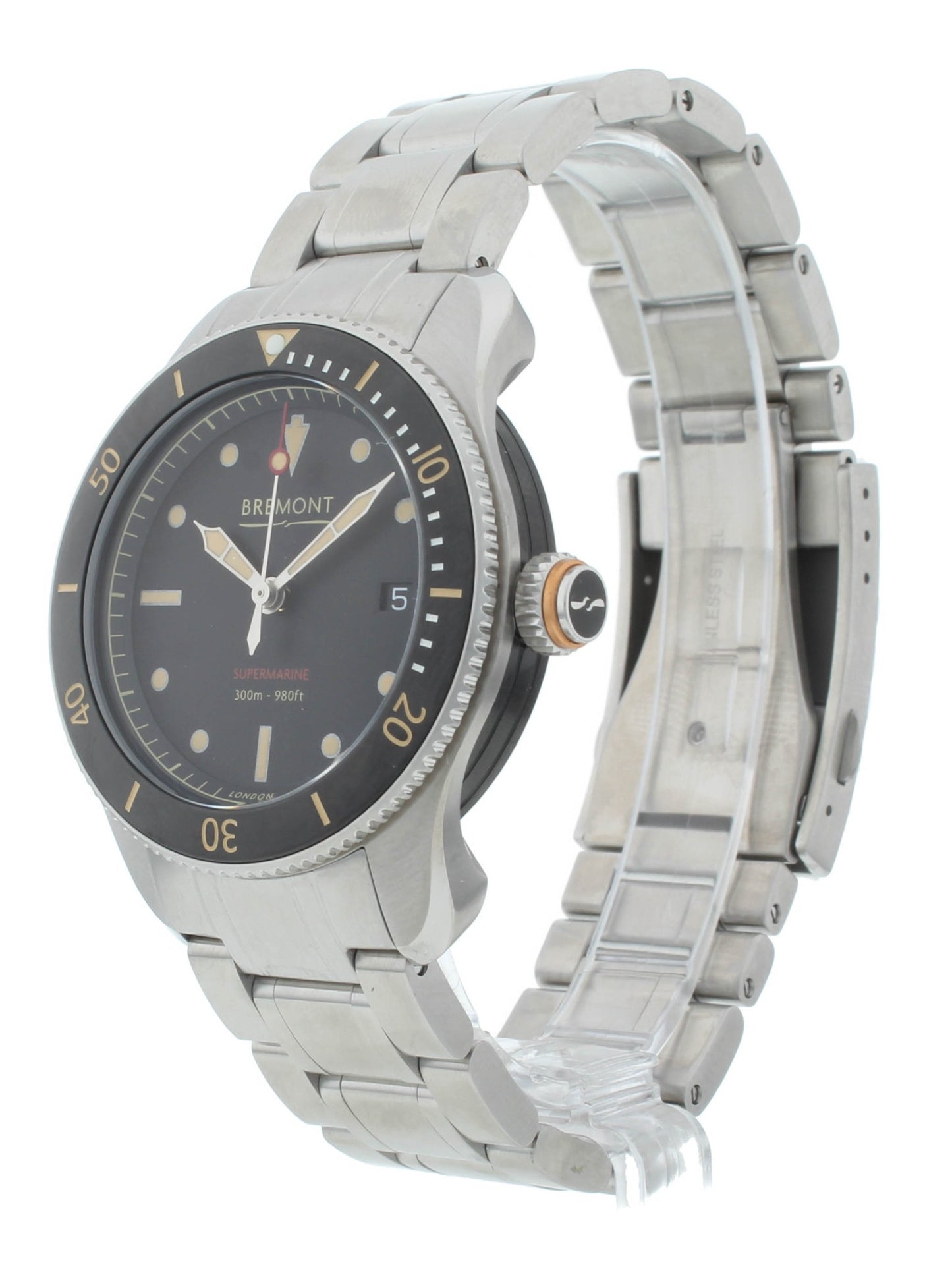 Bremont Supermarine S301 Black Dial 40mm Automatic Men’s Watch S301-BK-B