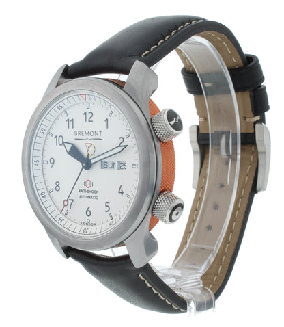 Bremont Martin Baker II White Dial Orange Barrel 43mm Men’s Watch MB-WH-OR-S