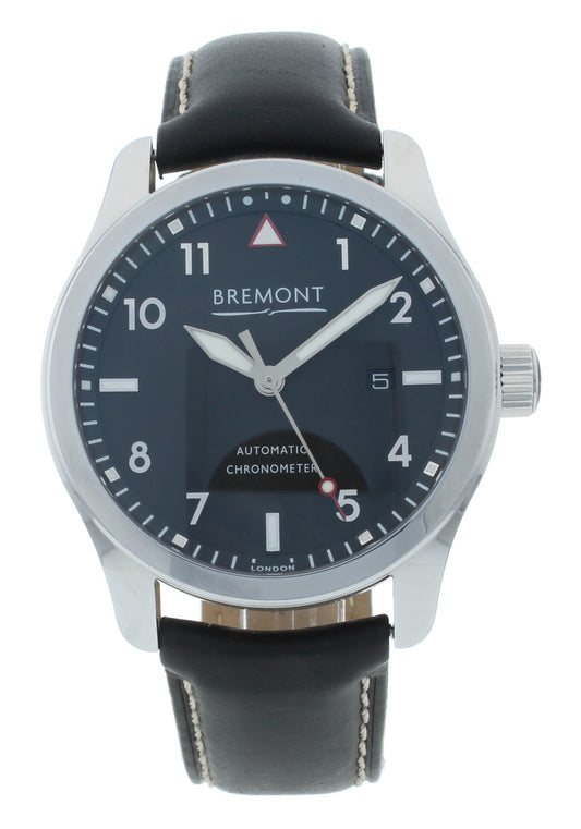 Bremont Solo Chronometer Black Dial 43mm Automatic Men’s Watch SOLO4S-P-BK-RS