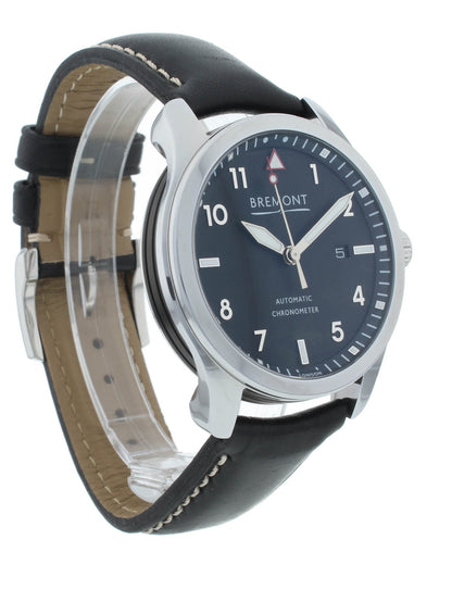 Bremont Solo Chronometer Black Dial 43mm Automatic Men’s Watch SOLO4S-P-BK-RS
