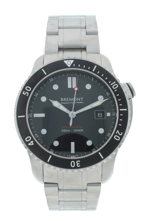 Bremont Supermarine S500 Stainless Steel 43mm Auto Men’s Watch S500-BK-2018-B