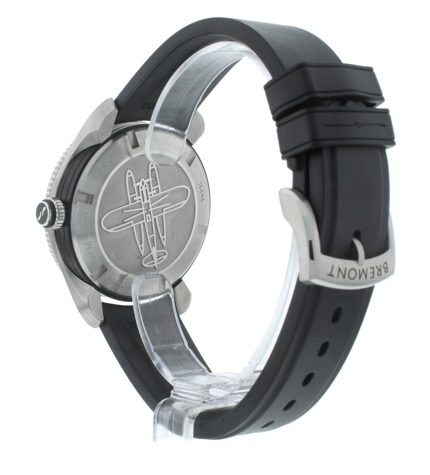 Bremont Supermarine S300 Rubber Strap 40mm Automatic Men’s Watch S300-BL-R-S