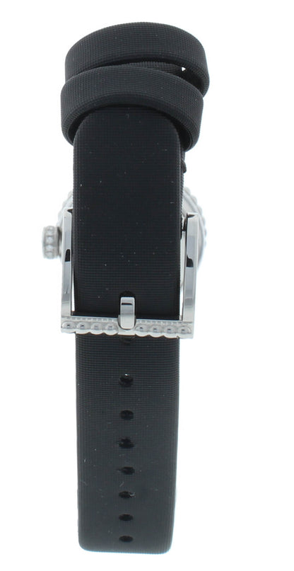 Dior La D De 19mm MOP Dial Black Satin Strap Quartz Ladies Watch CD040112A001