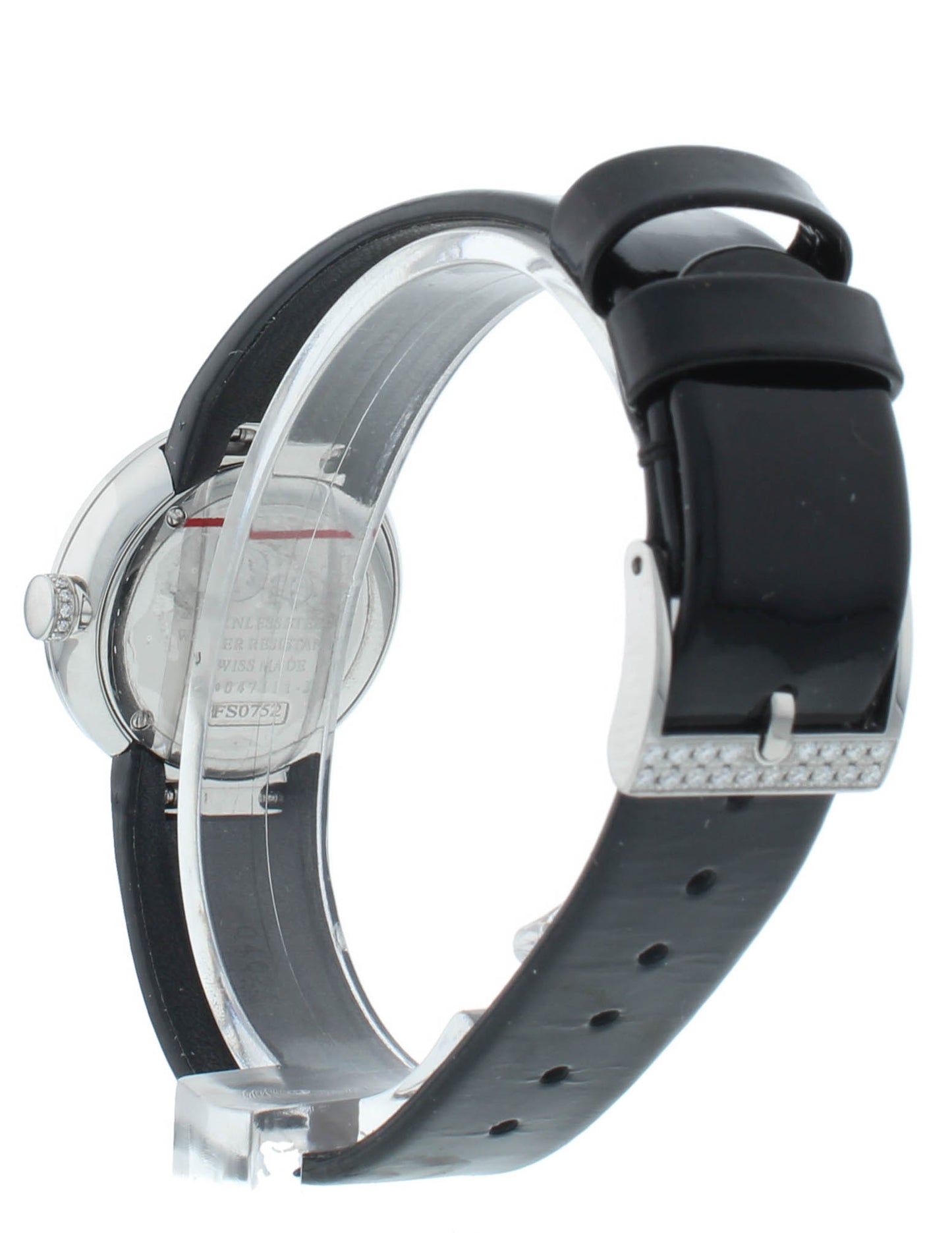 Dior La D De 25mm White MOP Dial Diamond Bezel Quartz Ladies Watch CD047111A001