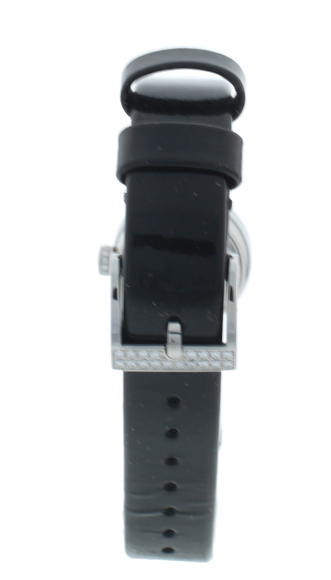 Dior La D De 19mm Black Dial Diamond Bezel Quartz Ladies Watch CD040110A012