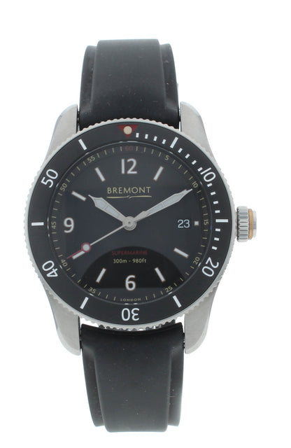 Bremont Supermarine S300 Chronometer 40mm Automatic Men’s Watch S300-BK-R-S