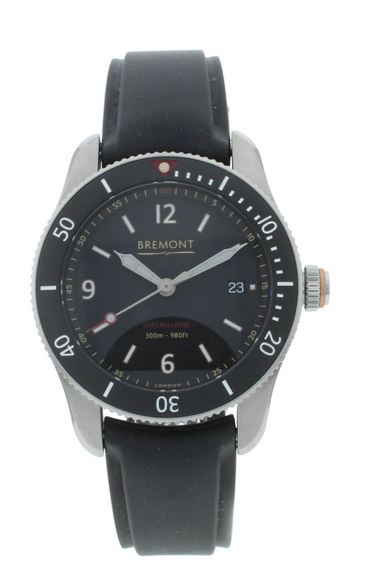 Bremont Supermarine S300 Chronometer 40mm Automatic Men’s Watch S300-BK-R-S