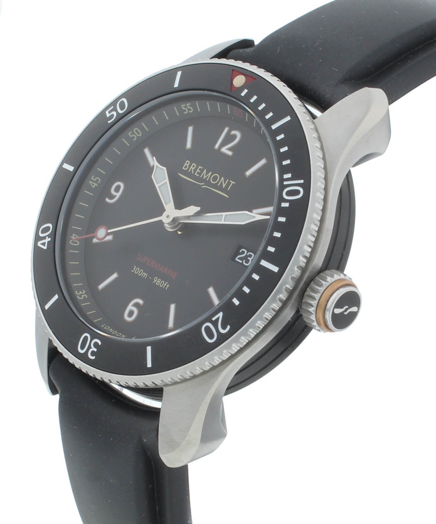 Bremont Supermarine S300 Chronometer 40mm Automatic Men’s Watch S300-BK-R-S