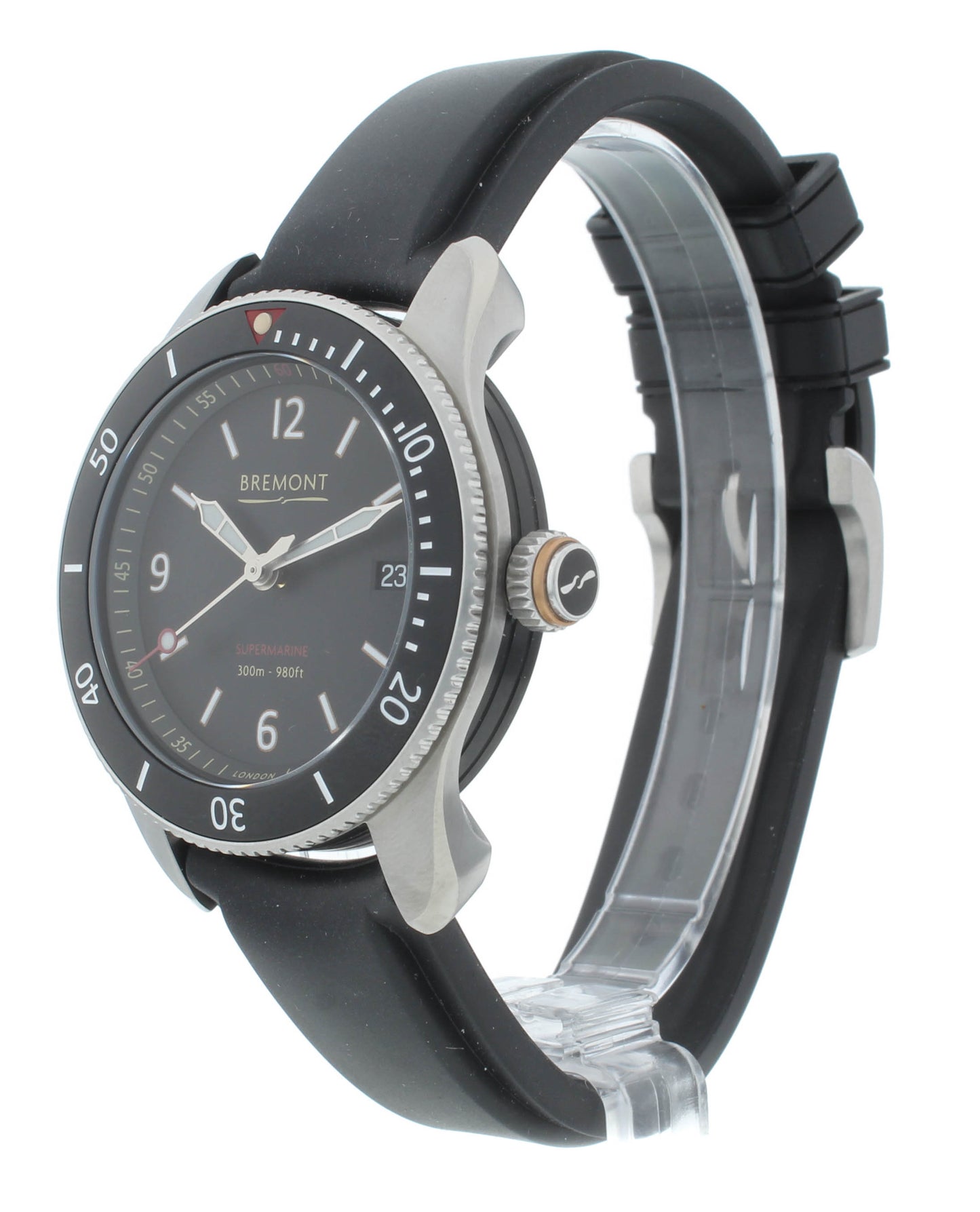 Bremont Supermarine S300 Chronometer 40mm Automatic Men’s Watch S300-BK-R-S