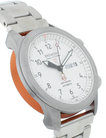 Bremont Martin Baker II White Dial Orange Barrel 43mm Men’s Watch MBII-WH-OR-B