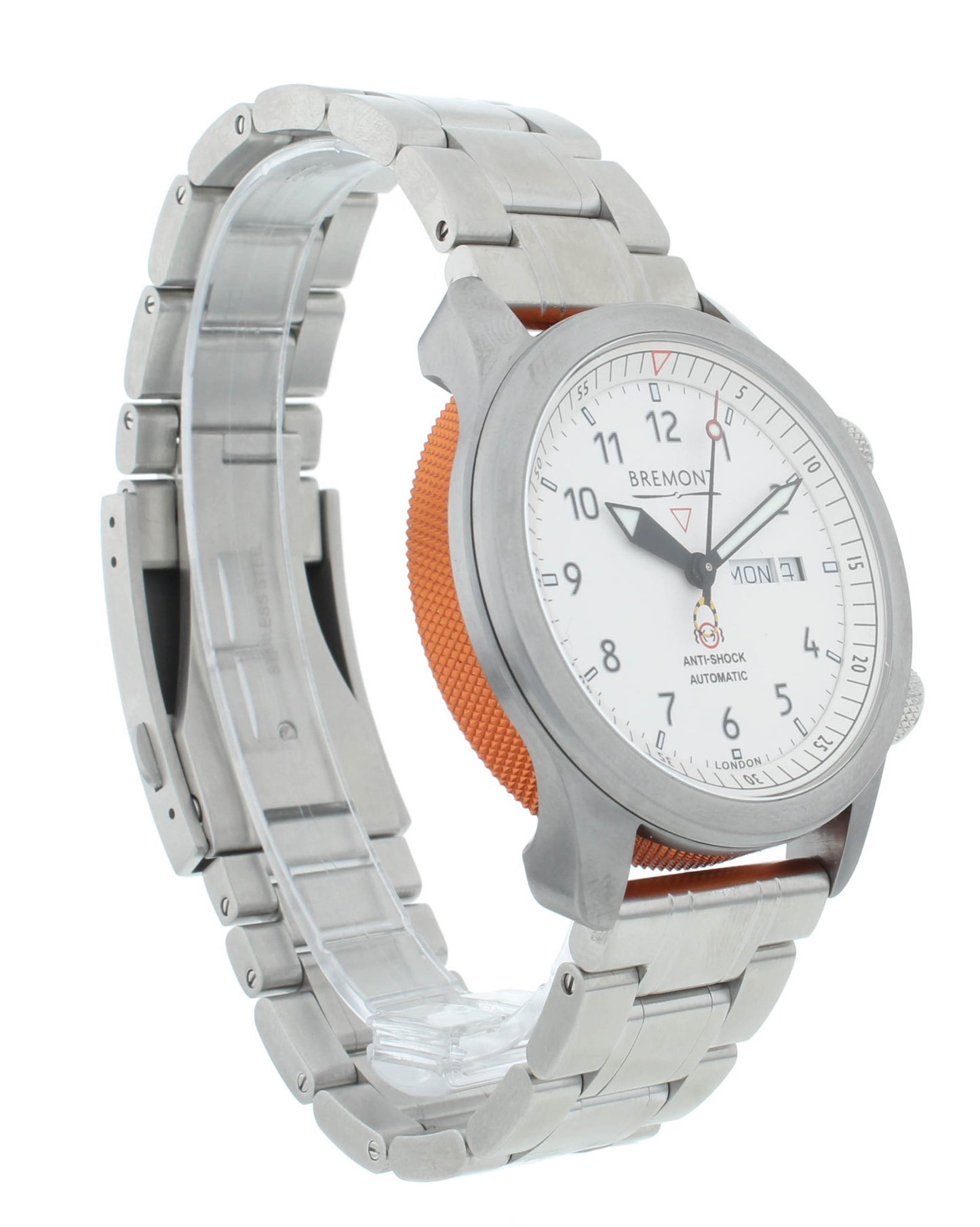 Bremont Martin Baker II White Dial Orange Barrel 43mm Men’s Watch MBII-WH-OR-B