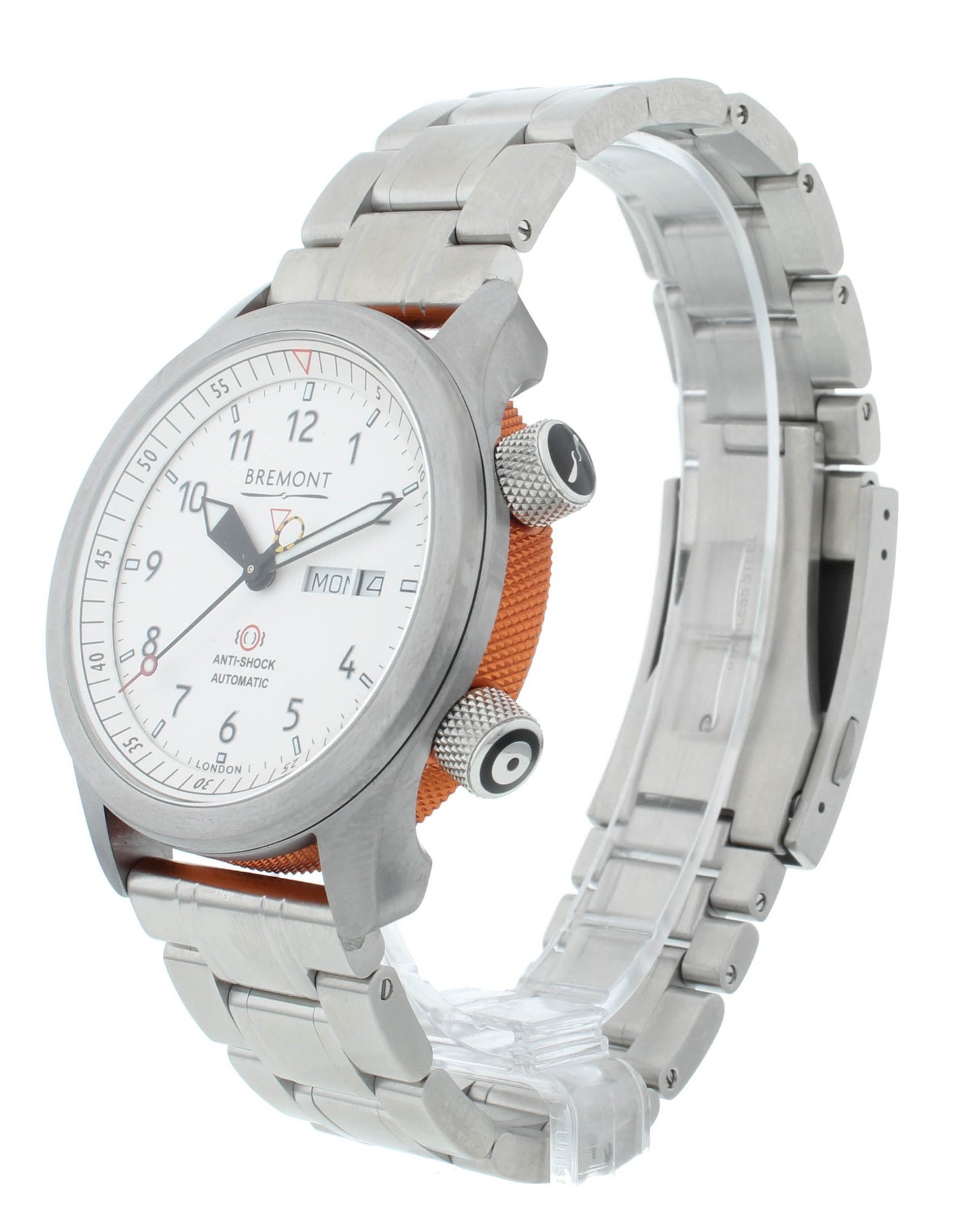 Bremont Martin Baker II White Dial Orange Barrel 43mm Men’s Watch MBII-WH-OR-B
