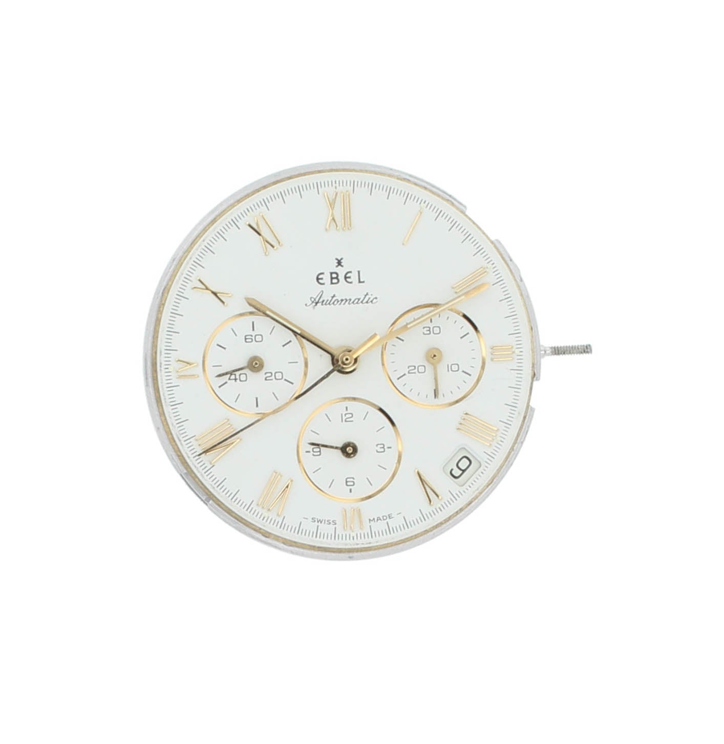 Ebel El Primero Watch Movement White Dial In Working Condition Ebel Caliber 134