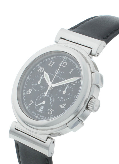 IWC Schaffhausen Da Vinci Chronograph 36.5mm Auto Black Dial Men's Watch 3741