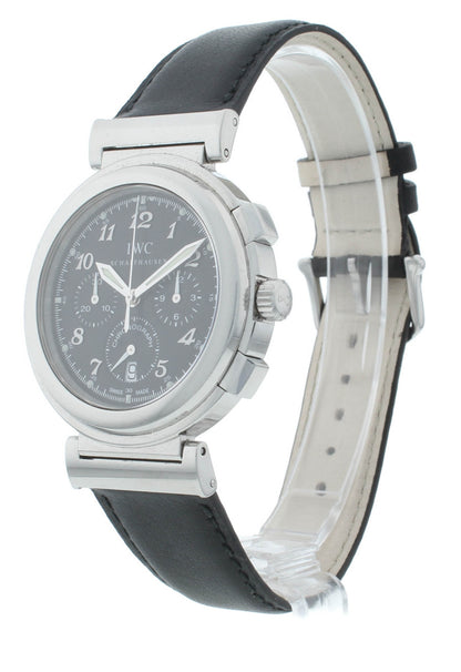 IWC Schaffhausen Da Vinci Chronograph 36.5mm Auto Black Dial Men's Watch 3741