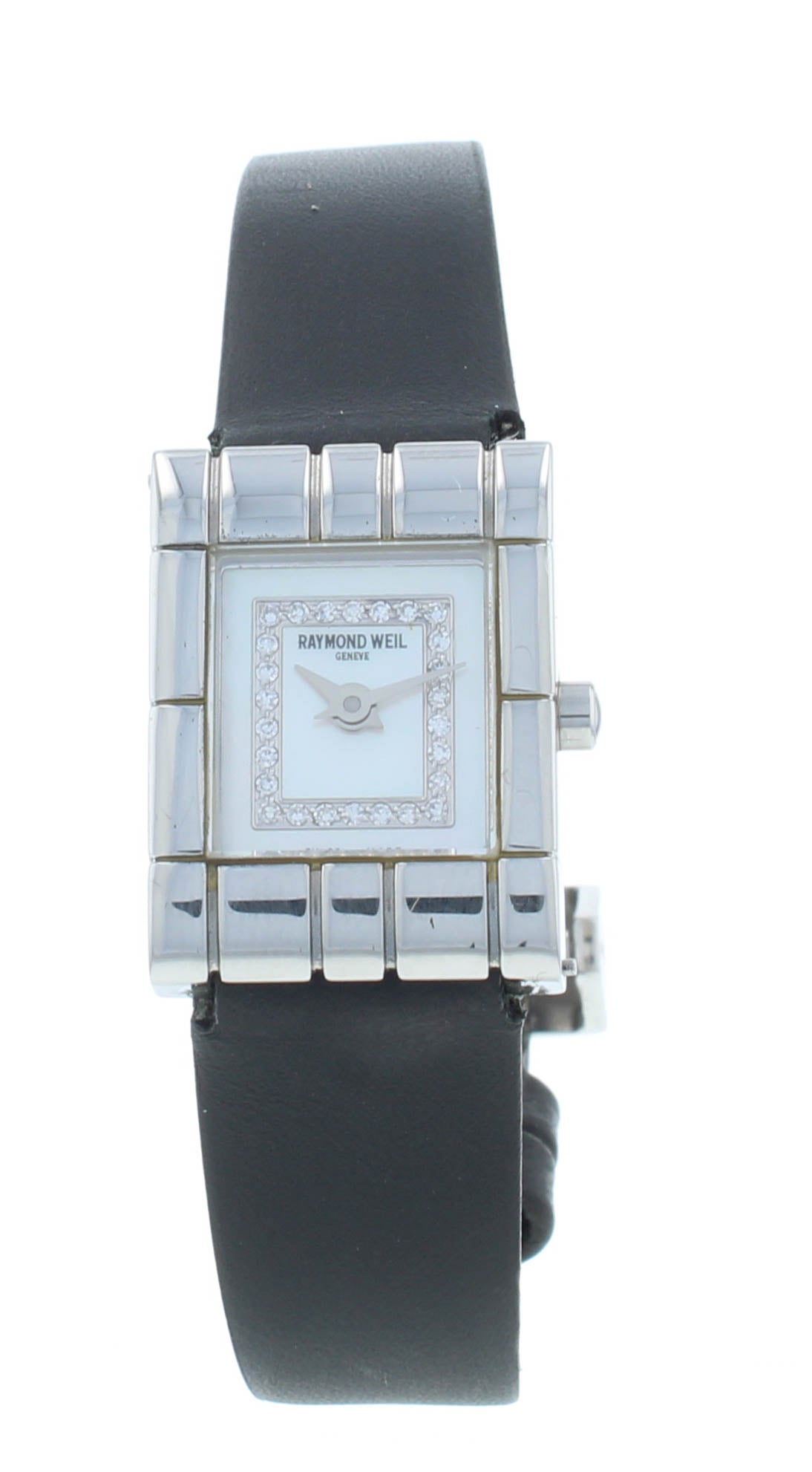 Raymond Weil Tema 17mm White MOP Dial Steel Quartz Ladies Watch 5896-STC1