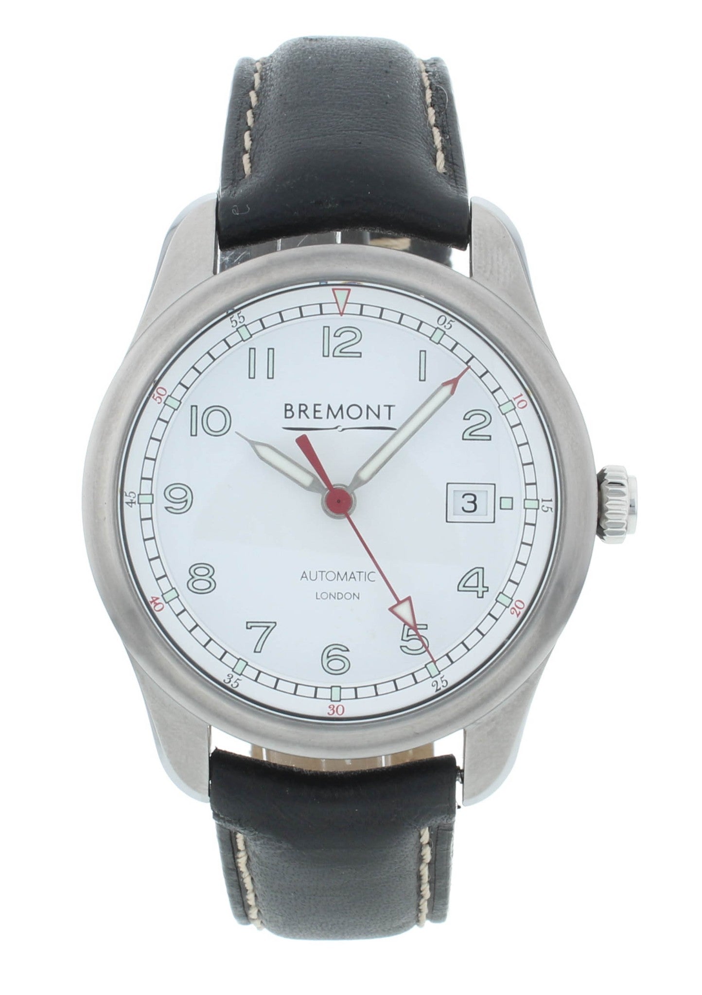 Bremont Airco Mach 1 Black Strap 40mm Automatic Men’s Watch AIRCO-M1-WH-R-S