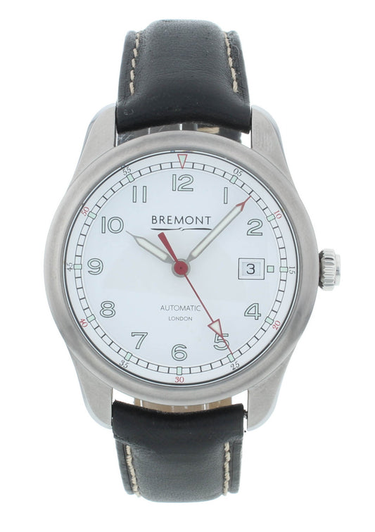 Bremont Airco Mach 1 Black Strap 40mm Automatic Men’s Watch AIRCO-M1-WH-R-S
