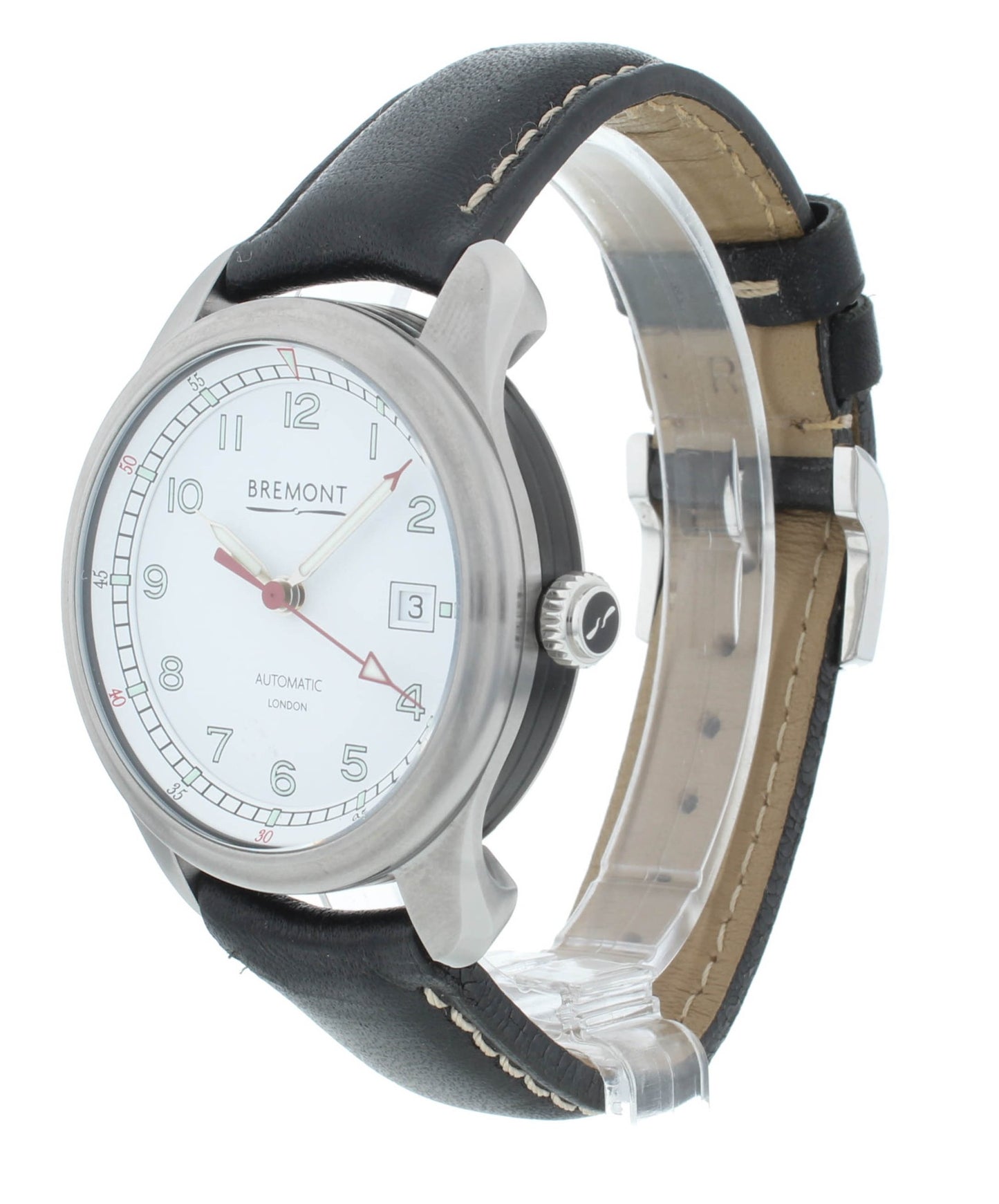 Bremont Airco Mach 1 Black Strap 40mm Automatic Men’s Watch AIRCO-M1-WH-R-S