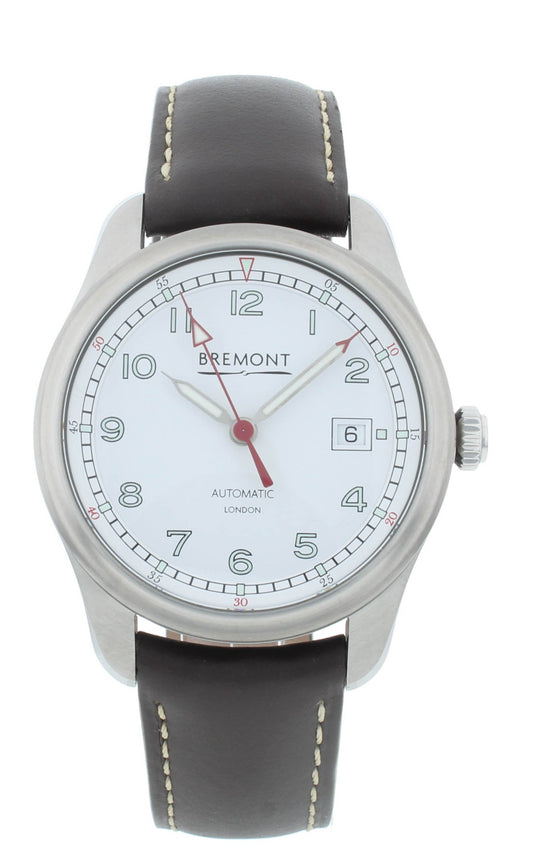 Bremont Airco Mach 1 Brown Strap 40mm Automatic Men’s Watch AIRCO-M1-WH-R-S