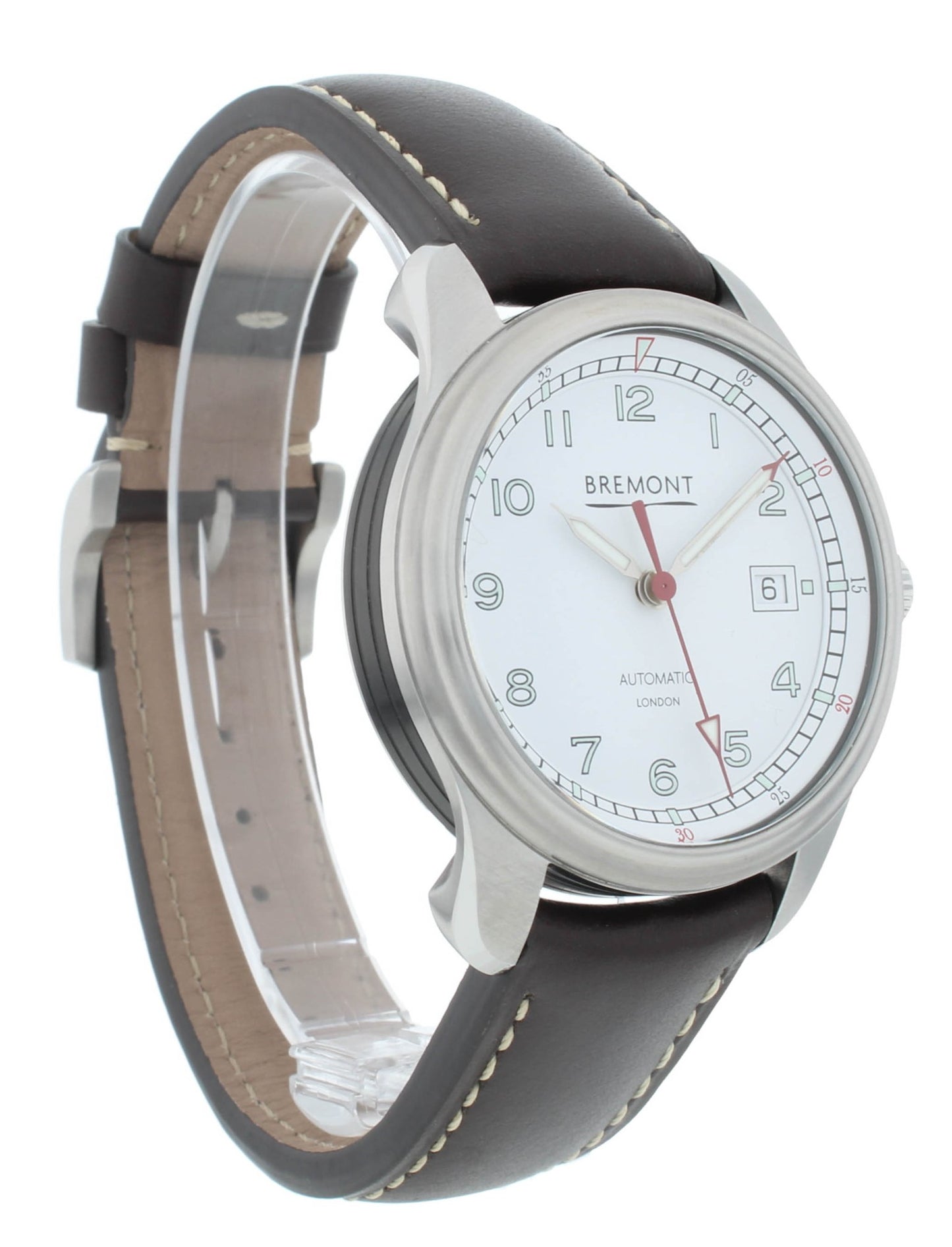 Bremont Airco Mach 1 Brown Strap 40mm Automatic Men’s Watch AIRCO-M1-WH-R-S