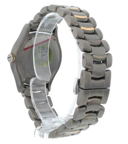 Ebel X-1 Gray Dial Steel & 18k Rose Gold 34mm Quartz Ladies Watch 1216117