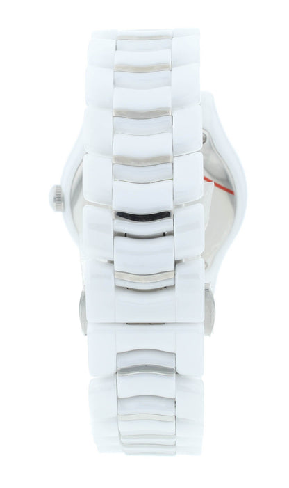 Ebel X-1 Silver Dial White Ceramic 34mm Quartz Ladies Watch 1216129