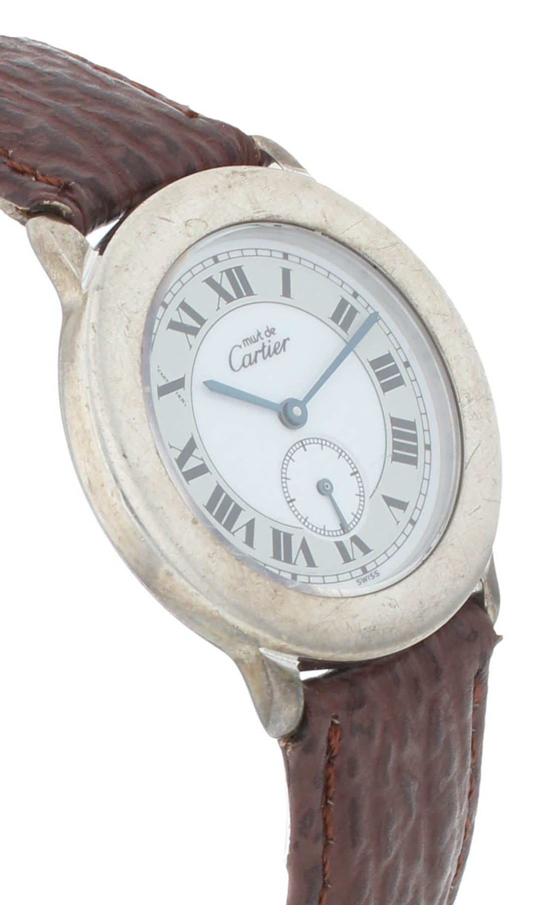 Must de Cartier Vermeil 32mm Quartz Small Seconds Vintage Ladies Watch 1815-1