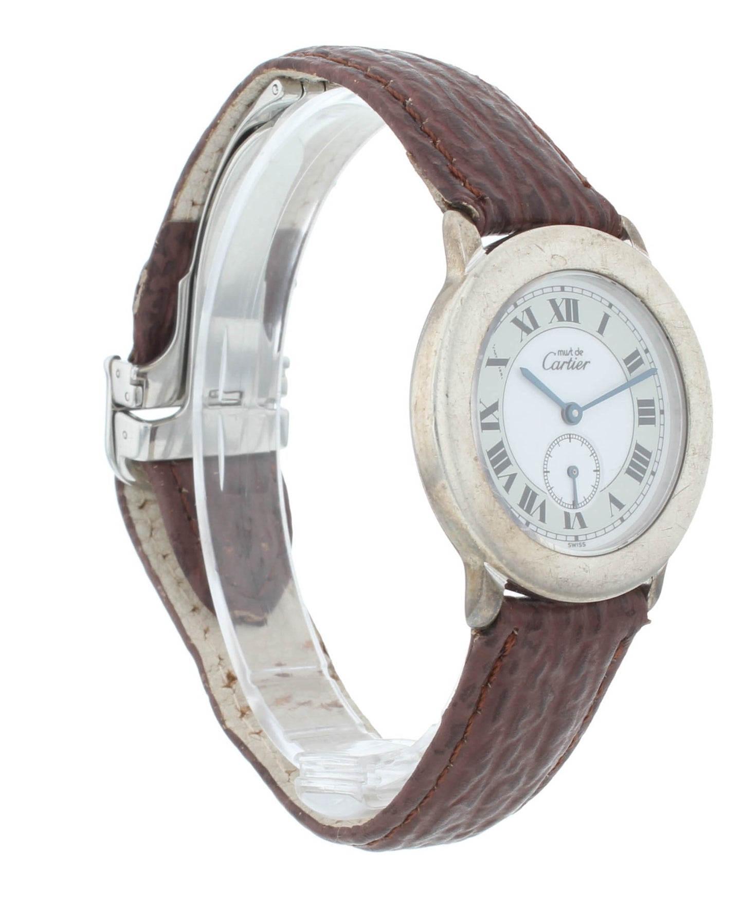 Must de Cartier Vermeil 32mm Quartz Small Seconds Vintage Ladies Watch 1815-1