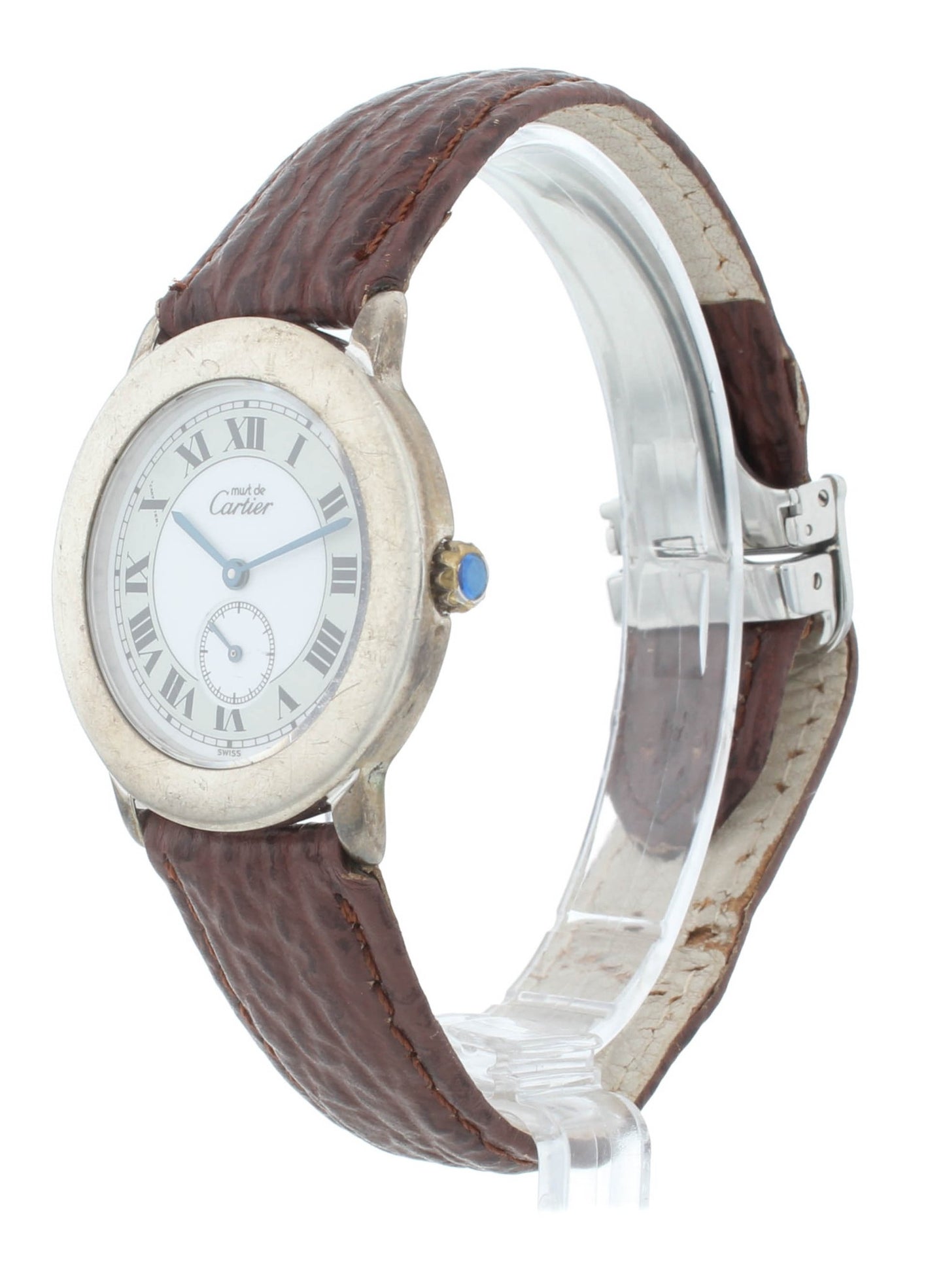 Must de Cartier Vermeil 32mm Quartz Small Seconds Vintage Ladies Watch 1815-1