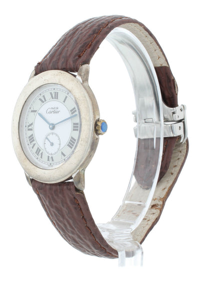 Must de Cartier Vermeil 32mm Quartz Small Seconds Vintage Ladies Watch 1815-1