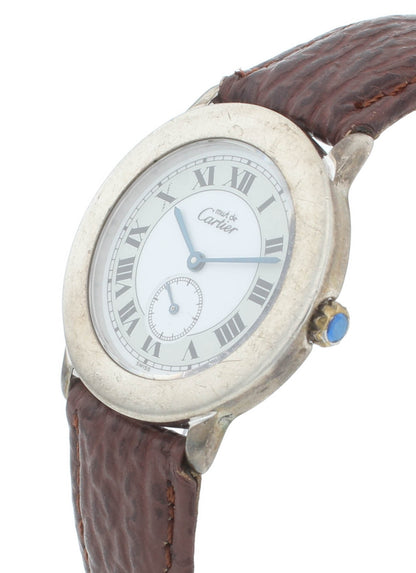 Must de Cartier Vermeil 32mm Quartz Small Seconds Vintage Ladies Watch 1815-1