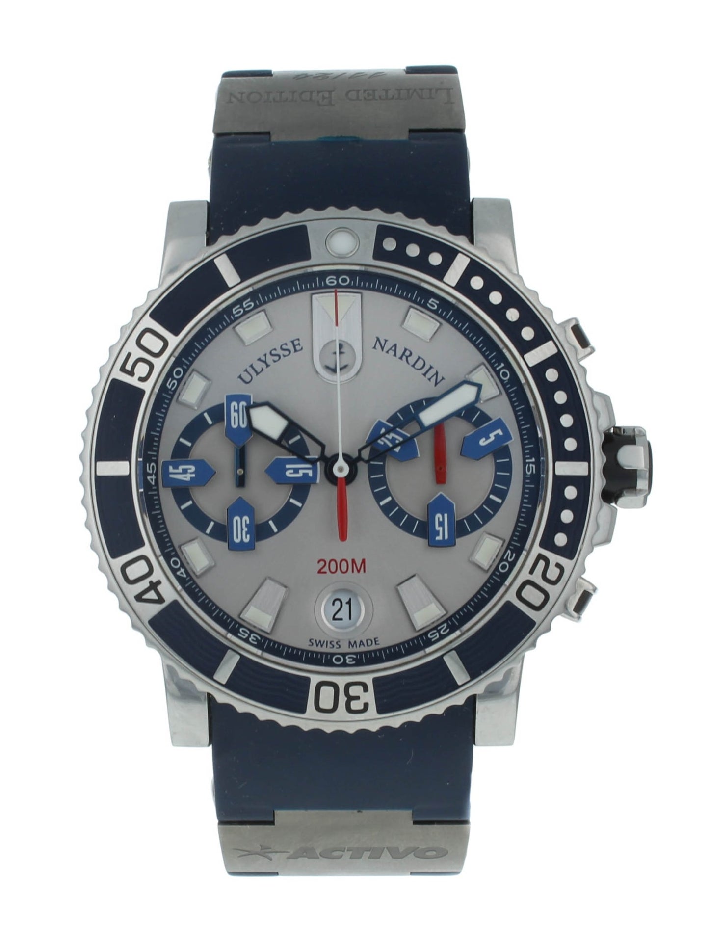 Ulysse Nardin Marine Diver Chronograph 42mm Automatic Men's Watch 8003-102