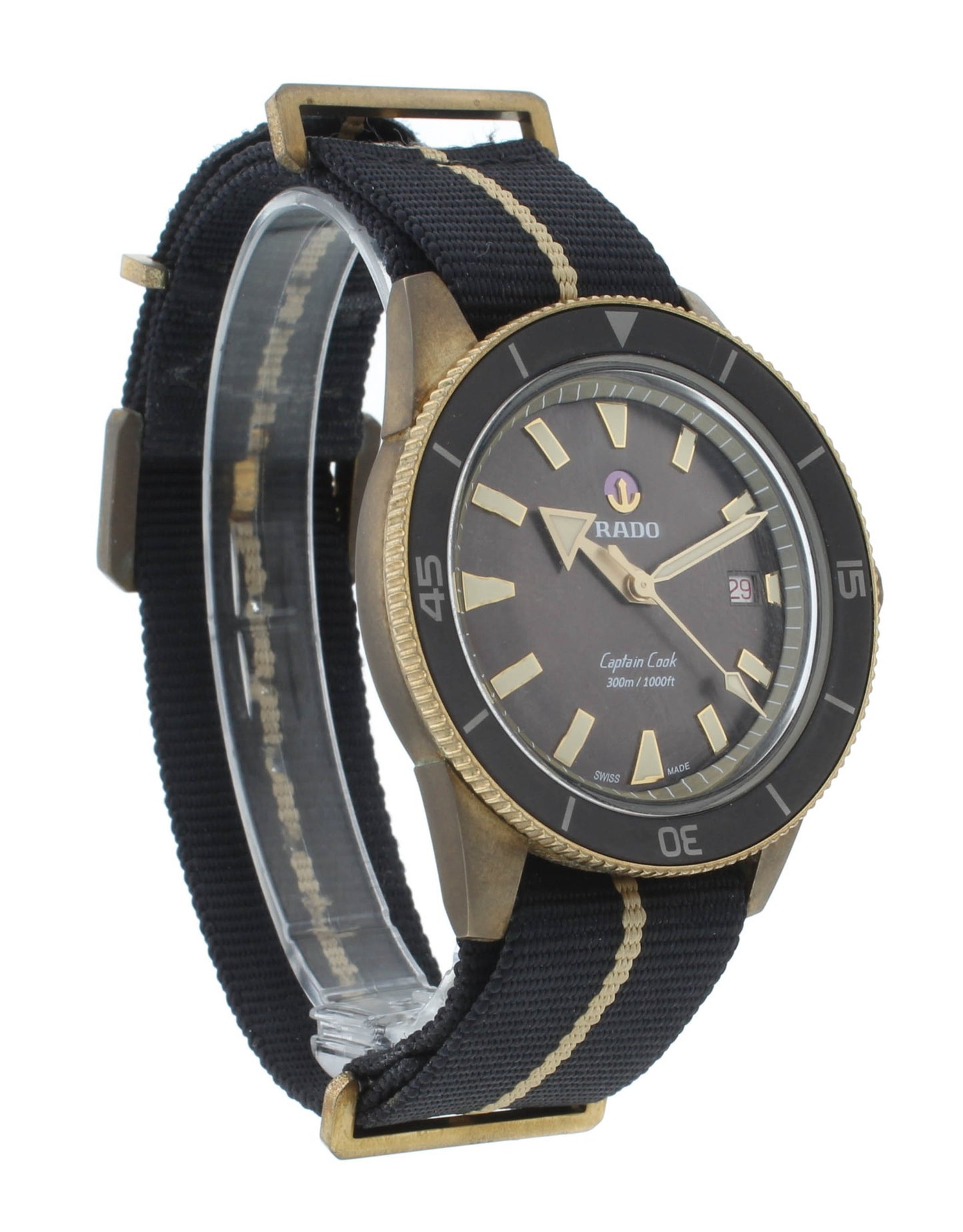 Rado Captain Cook 42 Automatic Bronze Case Brown Dial Men's Watch R32504307