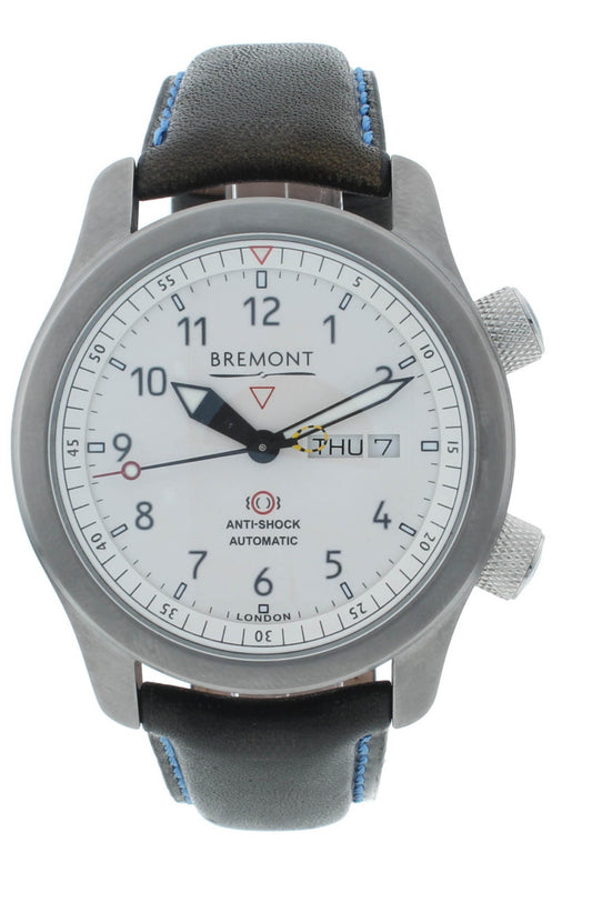 Bremont Martin Baker II White Dial Blue Barrel 43mm Auto Mens Watch MBII-WH-BL-S