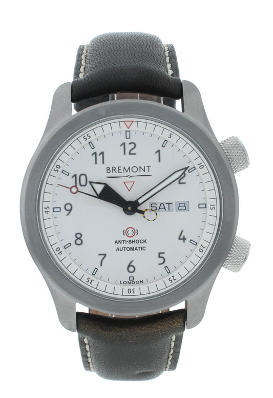 Bremont Martin Baker II White Dial Black Barrel 43mm Men’s Watch MBII-WH-AN-H
