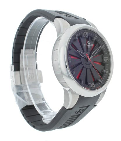Perrelet Turbine Stainless Steel Black Dial 44mm Automatic Men’s Watch A1064/2