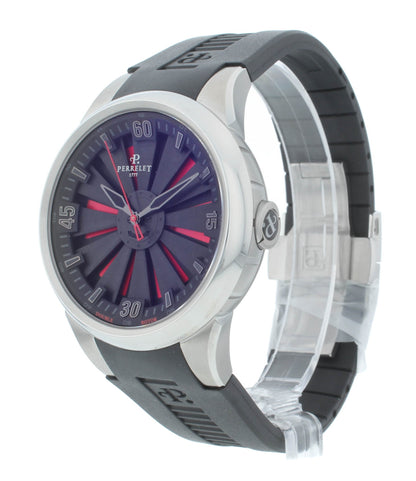 Perrelet Turbine Stainless Steel Black Dial 44mm Automatic Men’s Watch A1064/2