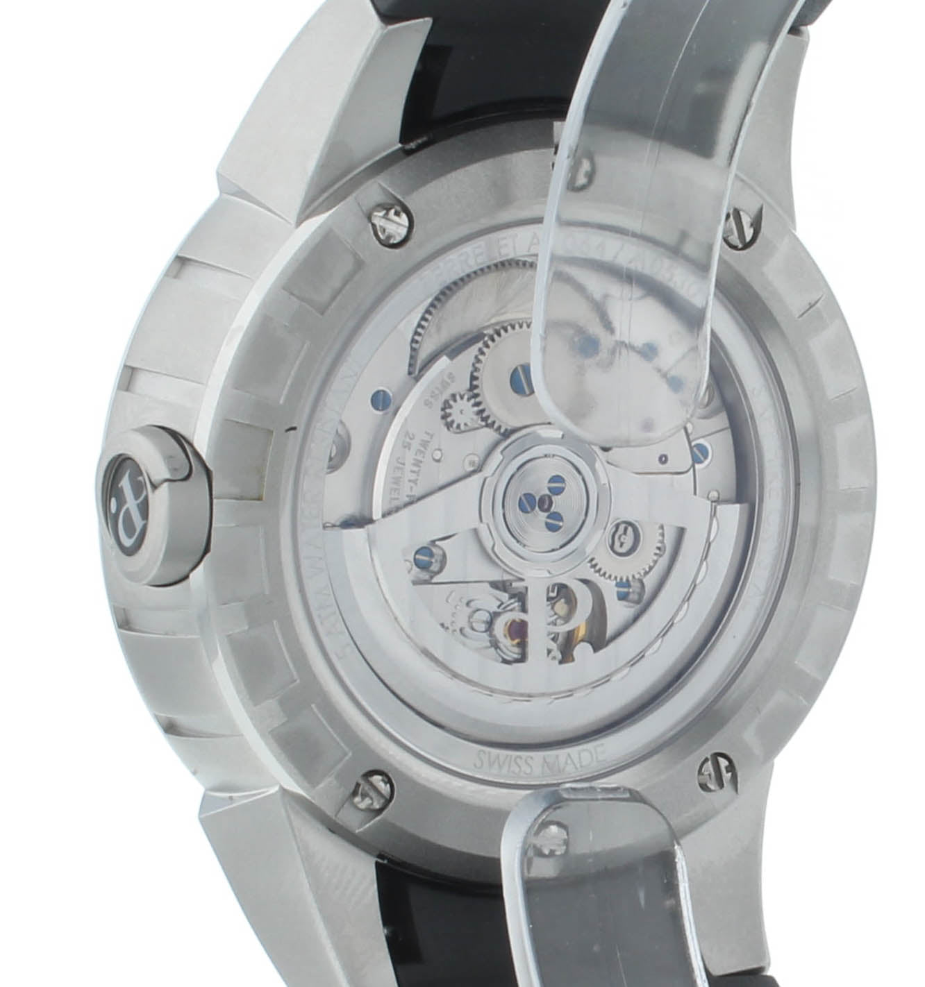 Perrelet Turbine Stainless Steel Black Dial 44mm Automatic Men’s Watch A1064/2