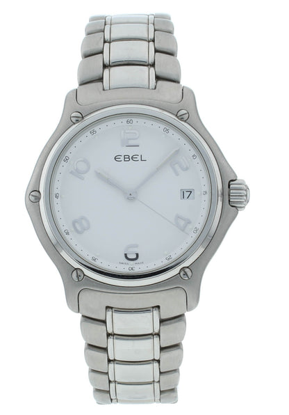 Ebel 1911 White Dial Quartz Stainless Steel 38mm Men's Watch 74520456